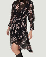 ILIONA HIGH LOW FLORAL MIDI DRESS  image number null